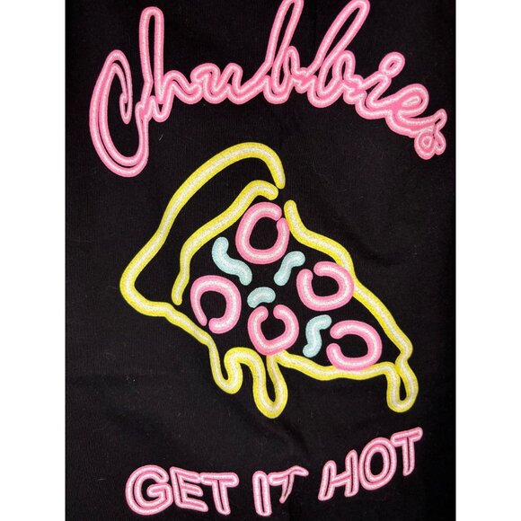 CHUBBIES Get It Hot Tank Top Mens M Pizza Graphic Summer Skies Out Thighs Out - Picture 5 of 7